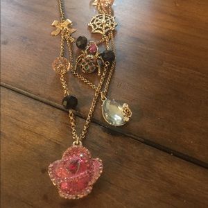 betsey Johnson spider necklace